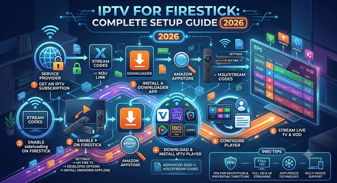 IPTV for Firestick: Complete Setup Guide (2026)