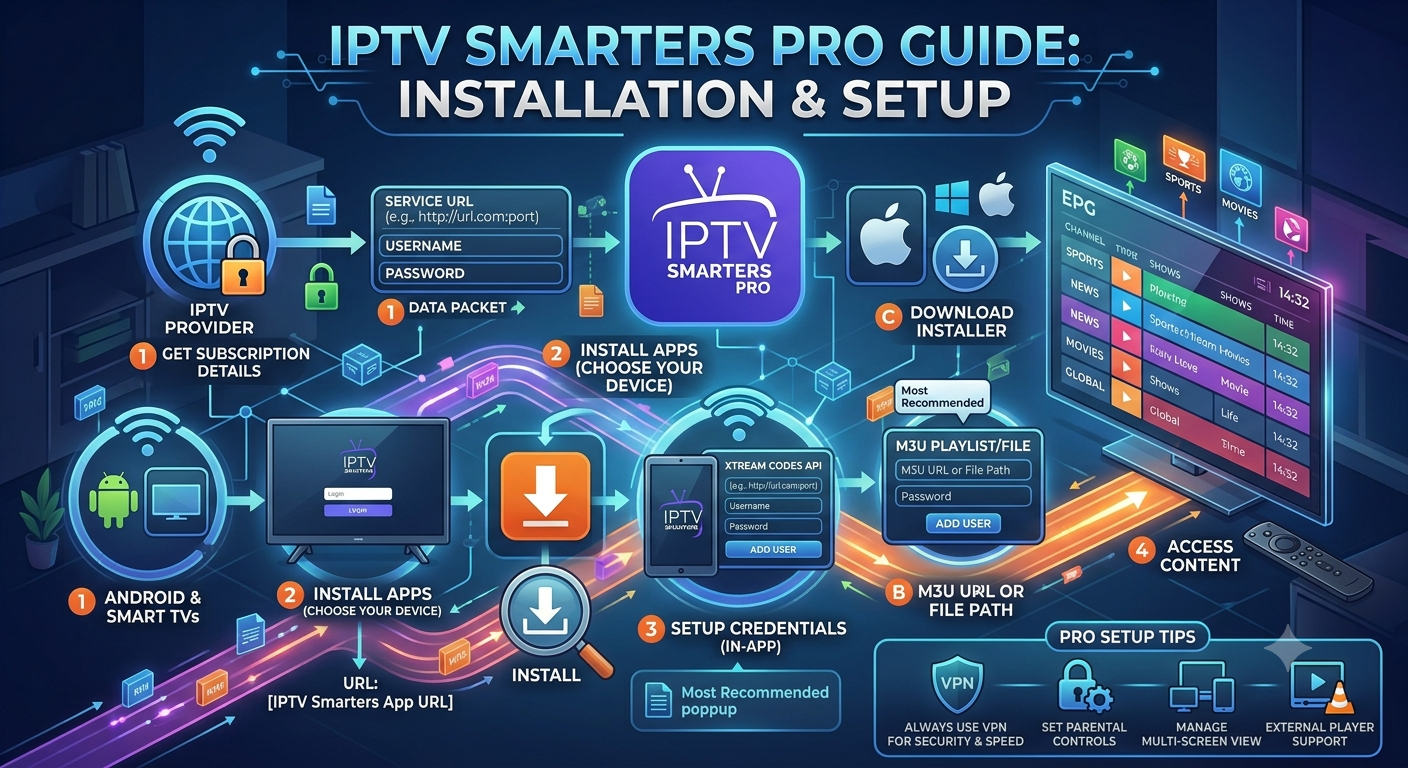IPTV Smarters Pro Guide: Installation & Setup